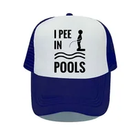 I PEE IN POOLS Funny Printing Baseball Caps Dare Gag Joke Gift for Men Women Vintage Retro Style Letters Trucker Caps Hats YP081 2
