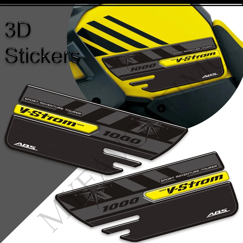 For Suzuki VStrom  DL 1000 XT DL1000 2015-2019 2020 Tank Pad Grips Gas Fuel Oil Kit Knee Stickers