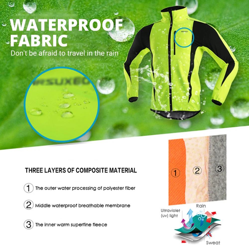 Cycling Jacket Warm Up Thermal Fleece Cycling Jacket Bicycle MTB Road Bike Clothing Windproof Waterproof Long Jersey cycling jacket cycling clothes