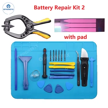 Set professionale di riparazione per l'apertura dello schermo del telefono cellulare, cacciavite, leva, ventosa, cuscinetto isolante, kit di strumenti per smontaggio per iPhone