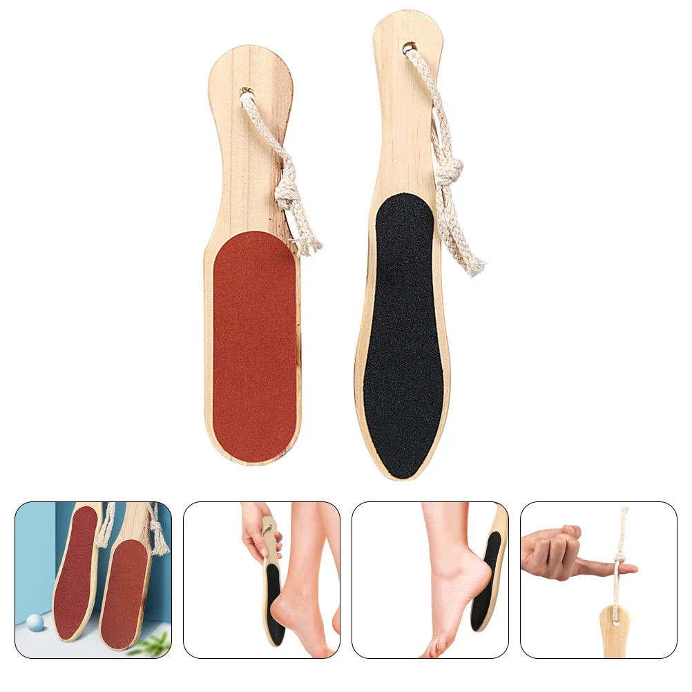 

Heel Scraper for Cracked Heels Wooden Foot Board Specialty Tools Pedicure Files