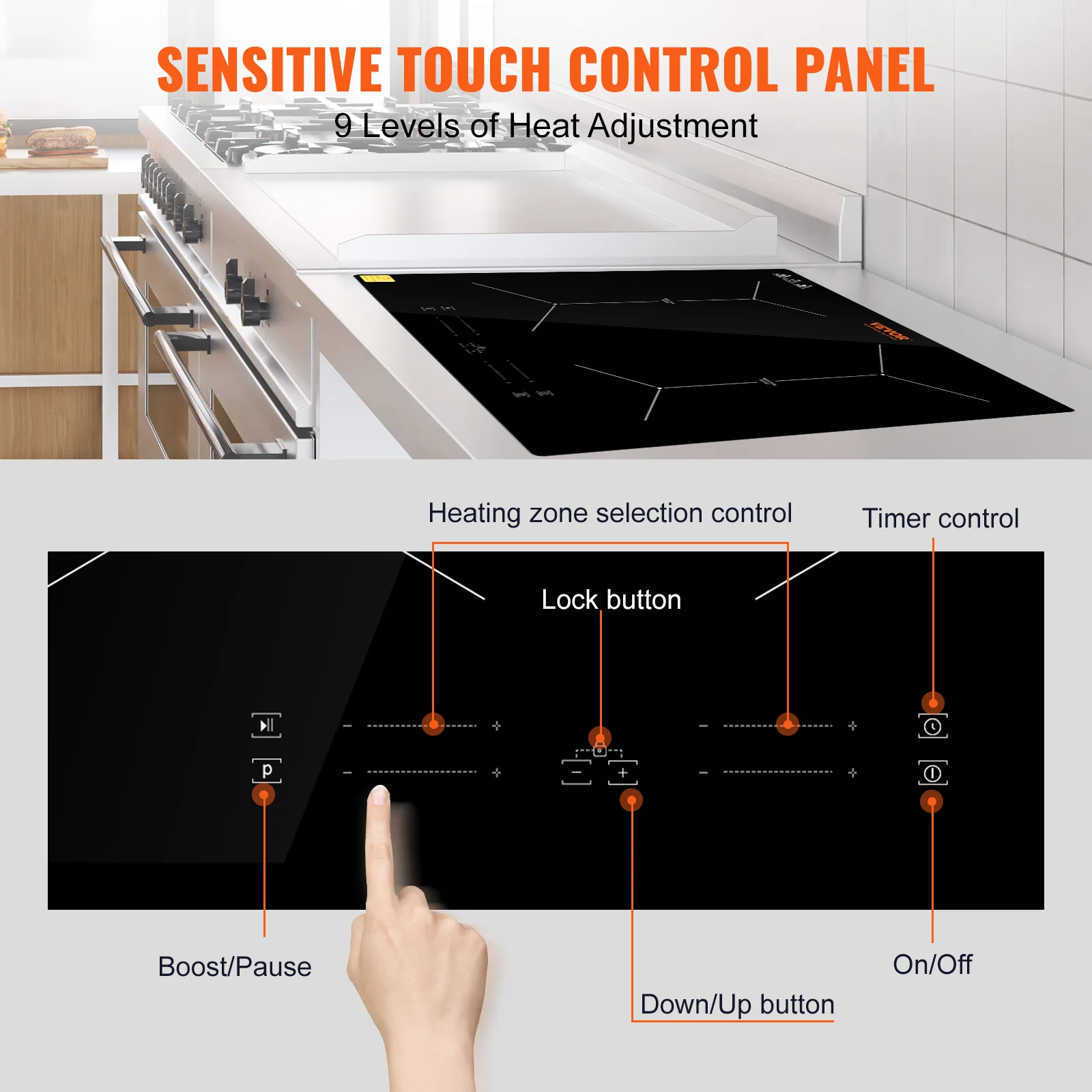 Piano Cottura A Induzione Incorporata Da 30 Pollici Italia - Foto 9