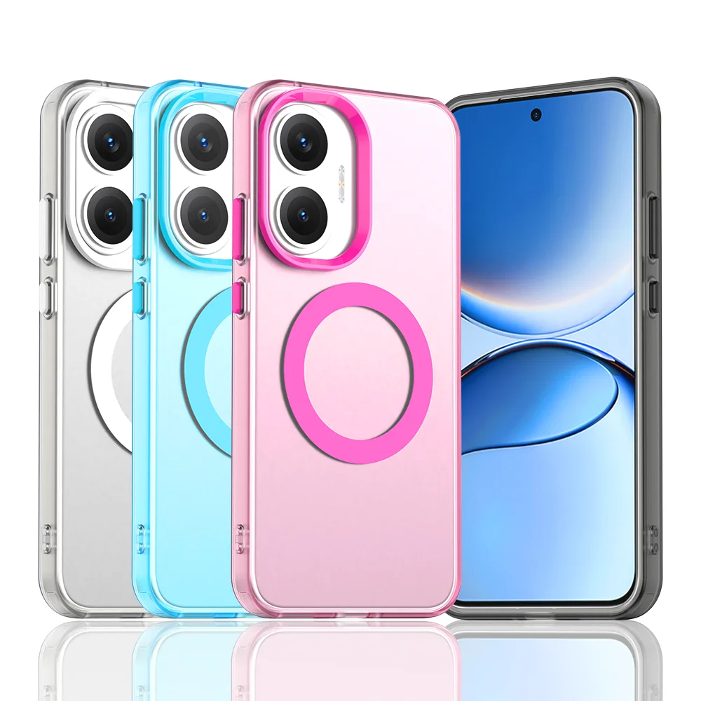 Magsafe Frosted Clear Slim Protective Candy Magnetic Phone Case