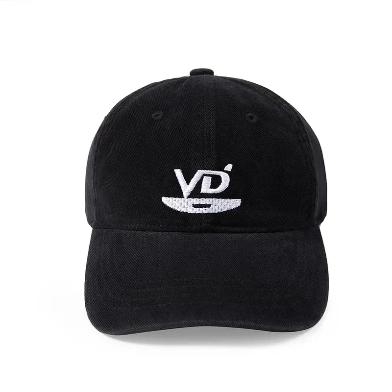 

Fashionable and trendy men's and women's VUJADE washed label with adjustable embroidered baseball cap and duckbill cap