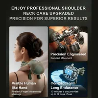 2026 Bionic Finger Neck Shoulder Massager Wireless Neck Cervical Trapezius Kneading Massage Shawl Brushless Motor Neck massager 3