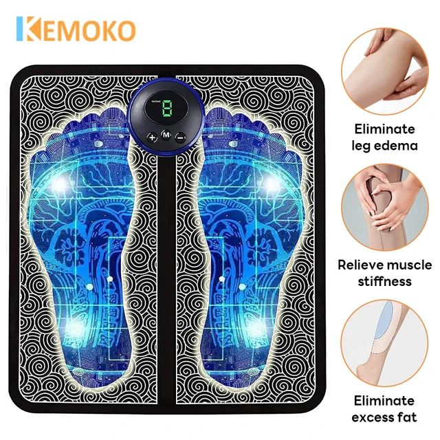 Massaggiatore plantare Suola Massaggio Pad Piedi Stimolazione muscolare 8 modalità 19 livelli Rilassamento Migliora la circolazione sanguigna Sollievo dal dolore Rilassa i piedi 1