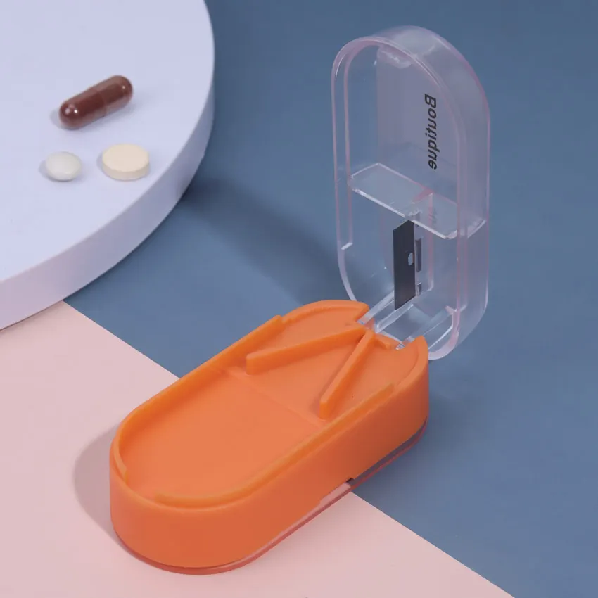Portable Pill Cutter Splitter Divide Medicine Storage Tablet Splitters Cut  Slicer Home Pill Cases Dispenser Pill Box - AliExpress