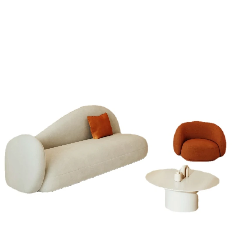 

Xl Cream Style Curved Shaped Cat Scratching Cloth Sofa Leisure Reception Technology Fabric