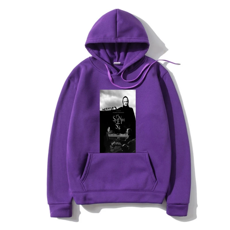 

Толстовка с капюшоном с изображением седьмого уплотнения, толстовка с капюшоном 162, толстовка с изображением Ingmar Bergman