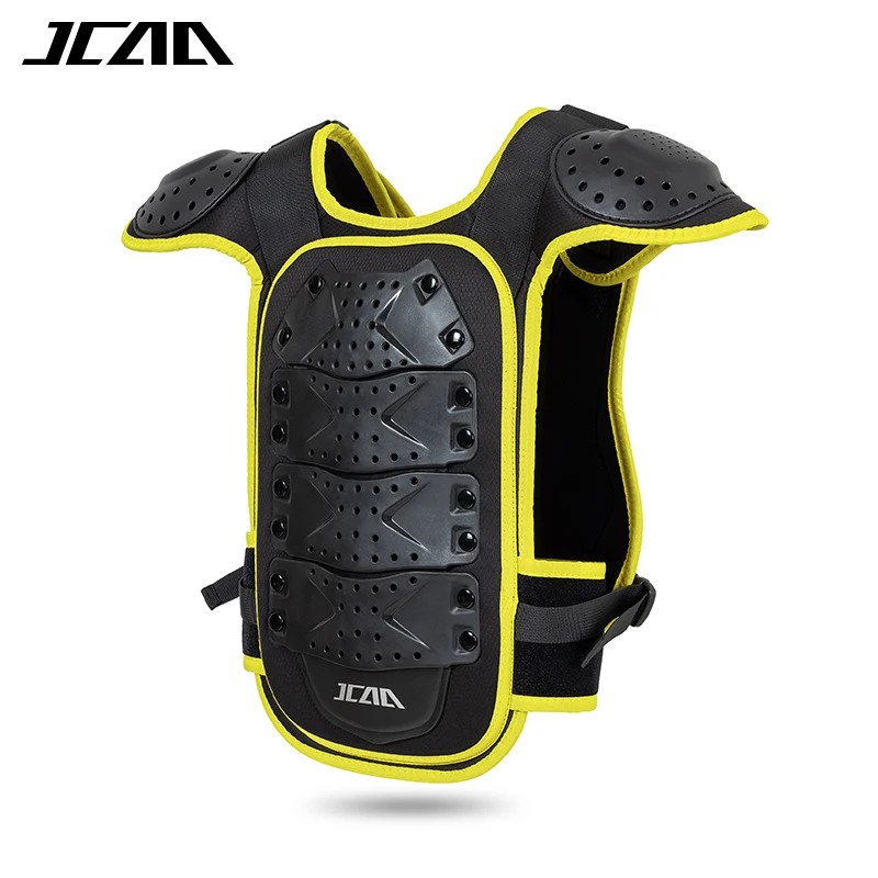 어린이용 오토바이 바디 아머 조끼, 모토크로스 MTB BMX 엔듀로 스케이트보드 스쿠터 스키용 가슴 및 등 보호대