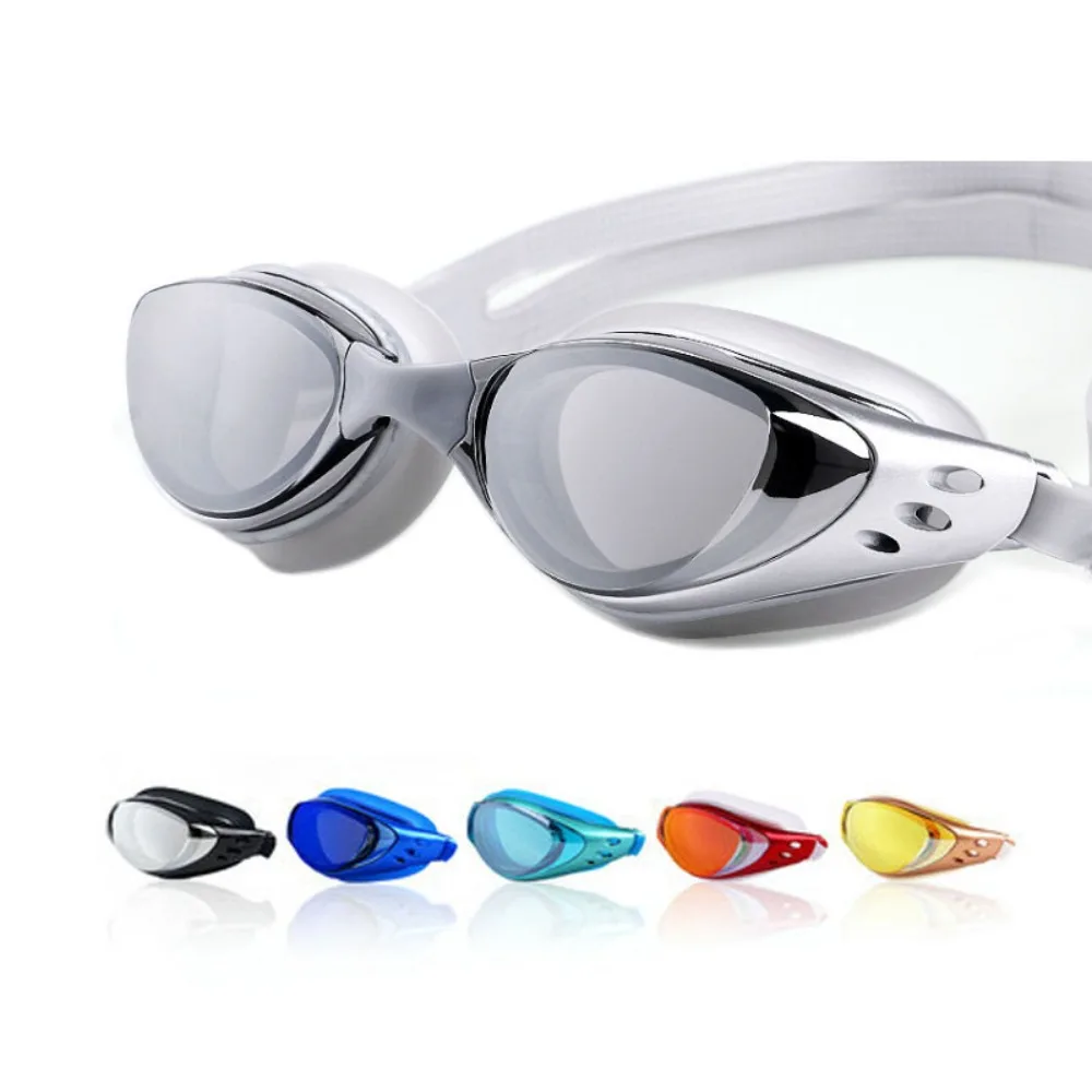 Anti Fog Lens Swimming Goggles Professional Adjustable Waterproof Swim Eyewear Silicone Ultralight Diving Eyewear For Swimming