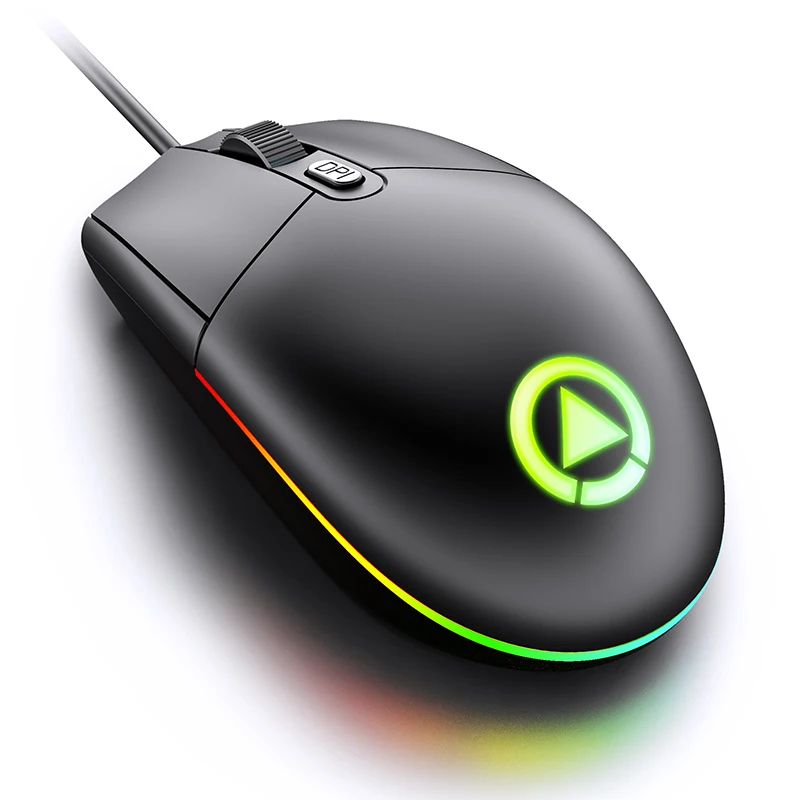 Wired Gaming Mouse 1600 DPI Optical USB Mouse With RGB BackLight Computer Wired Office Mouse Mice For Gamer Desktop Laptop Mouse 