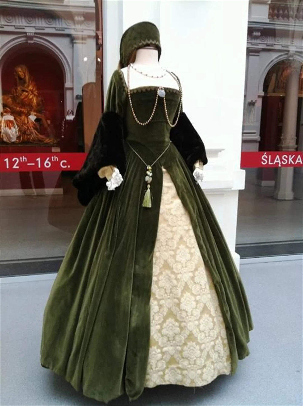 Victorian Queen Elizabeth Tudor Periodo Tudor Dress Costume Cosplay Anne Boleyn Style Green Abito Medievale Da Altra Ragazza Boleyn