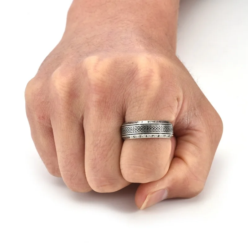 Viking Runes Ring by Tinkers - Image 6