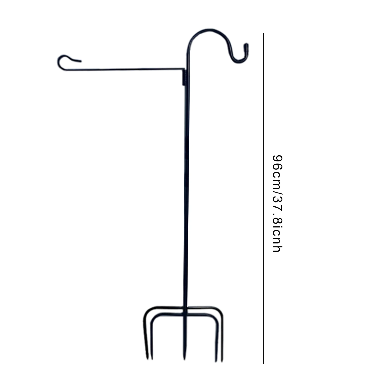 Garden Flag Stand Garden Pole For Flag Outdoor Lawn Flagpole Stake 3-Piece Collapsible Pole Stable 5 Prong Bases 38in Height