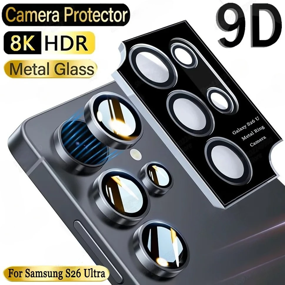 Premium Metal Camera Lens Protector Glass - Full Cover Phone Lens Protection