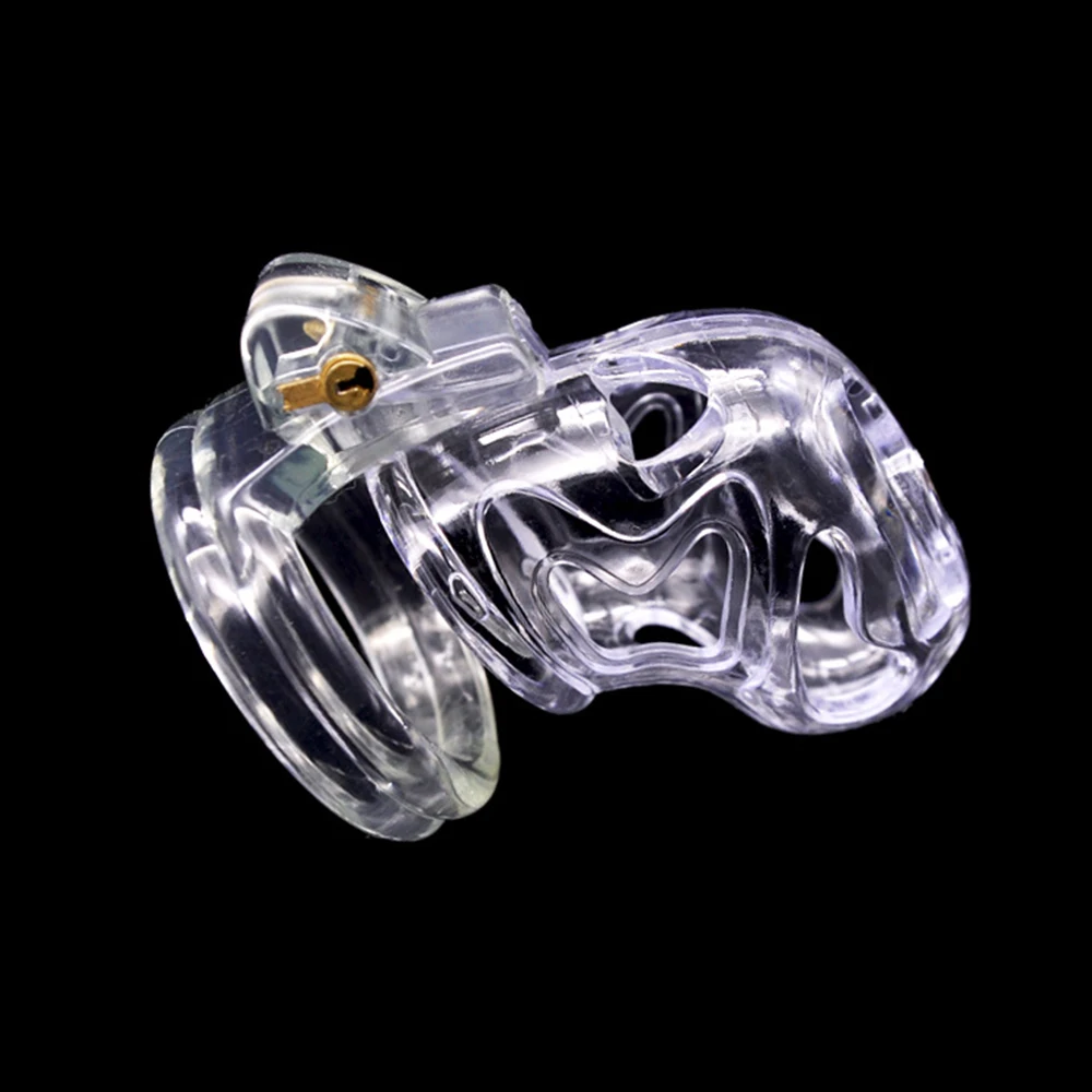 2 shape New plastic Male lock with 4 rings Chastity device cage CB6000S bondage restraint SM sex toy for_voghion.com