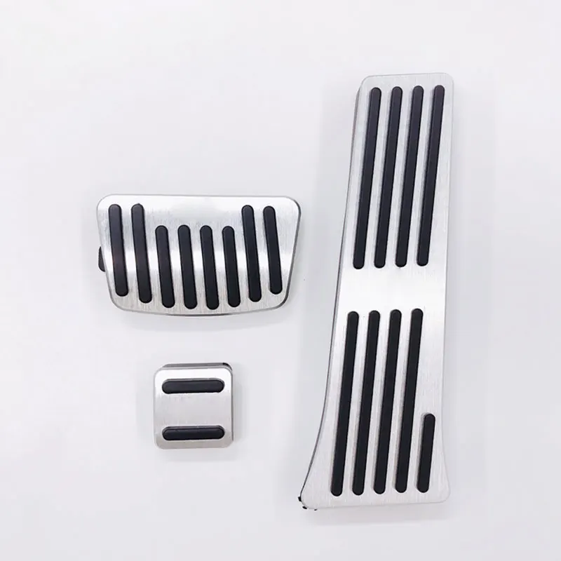 AT Stainless Steel Car Pedals for Hyundai Tucson TL ~ Accelerator Gas Brake Footrest Non-slip Pedal Cover Pad 9