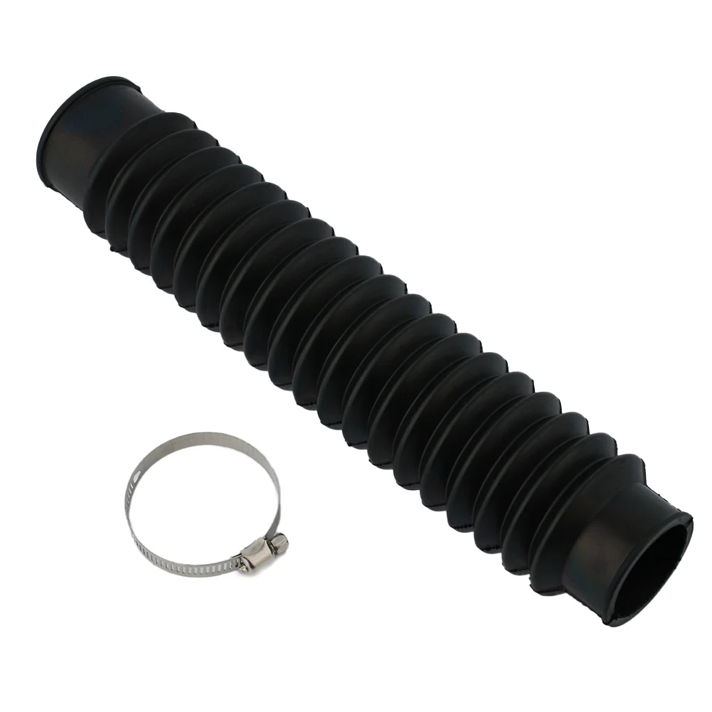 Durable Autobike Air Filter Hose Flexible Hose Black Cold Air Intake Exhaust Pipe Protective Cover Expandable 15-30cm Motorcycle