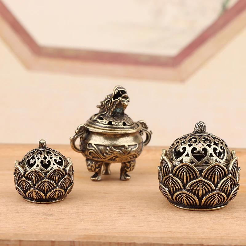 

Lotus Incense Burner Buddhism Faucet Incense Stick Holder Mini Sandalwood Censer Craft Home Decor Ornament