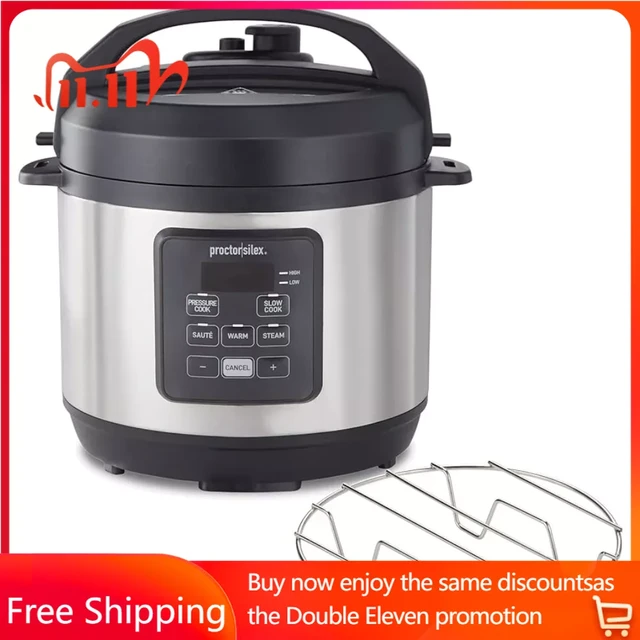 4-in-1 Electric Pressure Cooker 3 Quart Multi-Function With Slow