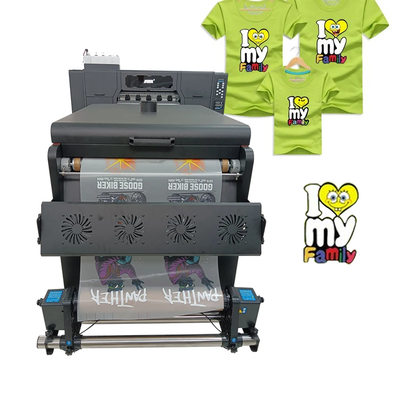 A1 Pet Film Four Heads I3200A1 DTF Printer High Accuracy Feeding System 60CM DTF Printer New DTF Textile Printer Smooth Printing
