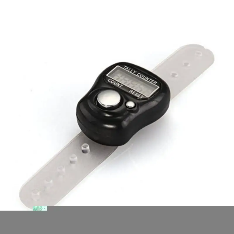 Hand Tally Counter Electronic Digital Finger Ring Tally Counter Hand Held Knitting Row Counter Clicker Mini Point Marker LCD