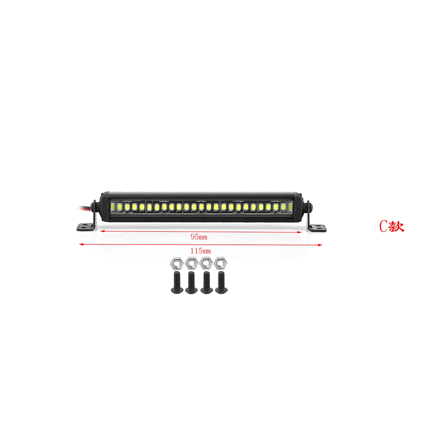 Barra Led AXSPEED Per Tetto Di Auto RC Crawler 1/10 - Accessorio Per SCX10 90046, TRX-4, D90