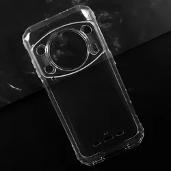 Clear Black Soft TPU Protective Phone Case, Silicon Back Shell Cover for Ulefone Armor 21 (Clear)
