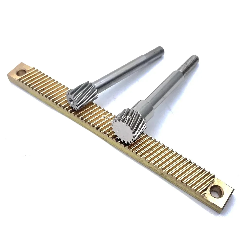 0.5M Optically Movable Rail Rack Helical Gear DIY Adjustment Sliding Table 40mm-500mm Length Rack 12/13/17 Teeth motor gear transmission gear