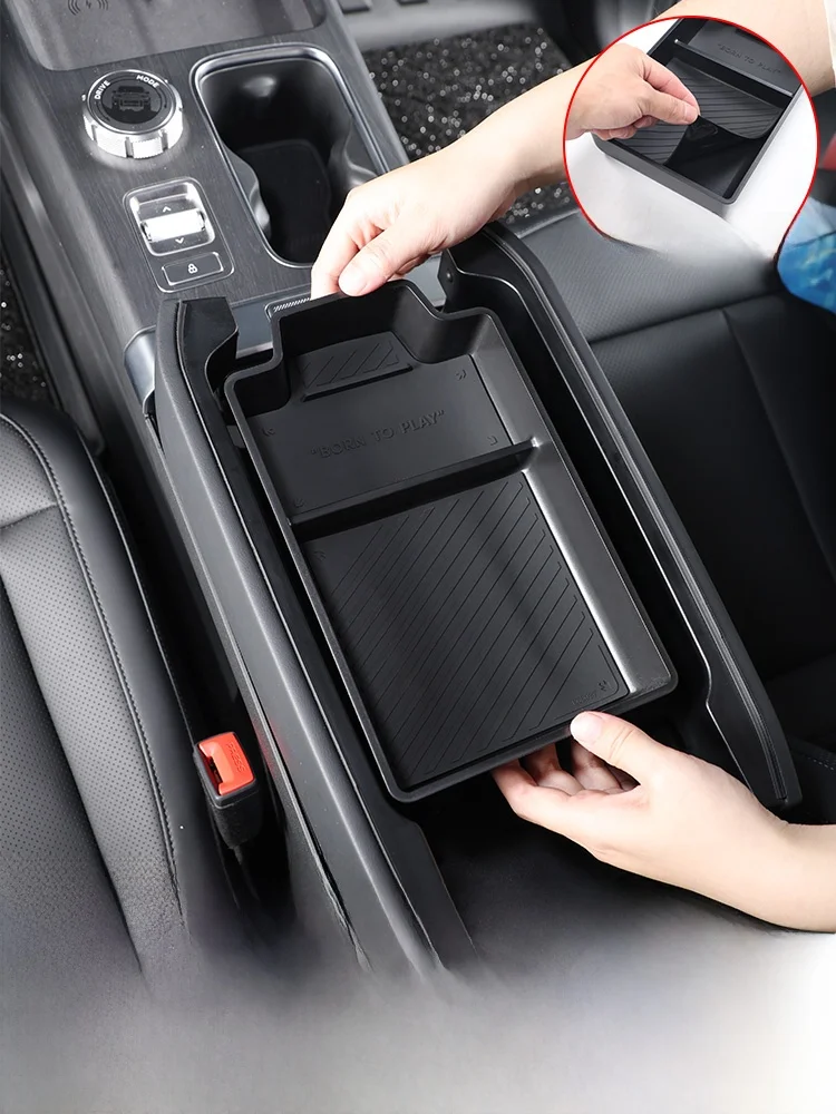 Icar V27 Armrest Silicone Car Storage Box