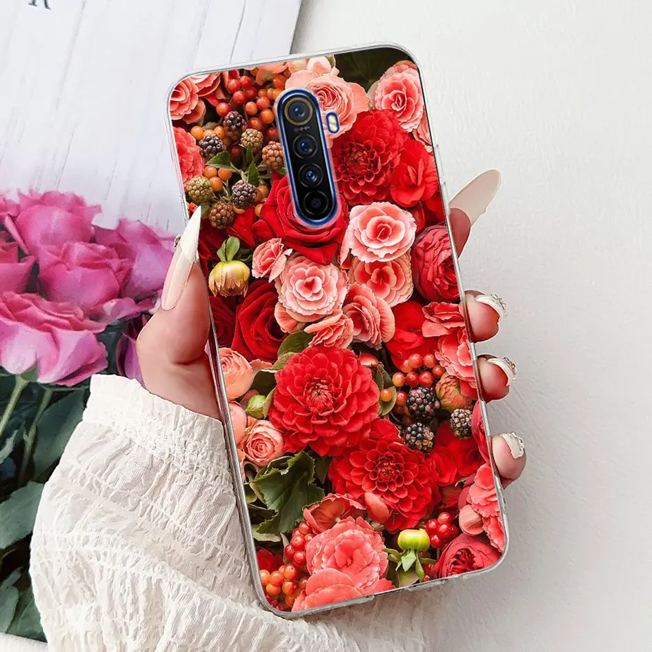 Fashion Flower Soft Silicone TPU Bumper Case - Enhanced Protection Cover