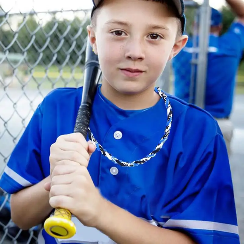 Braided Rope Baseball Necklace 18 Inches For Soccer baseball necklace
