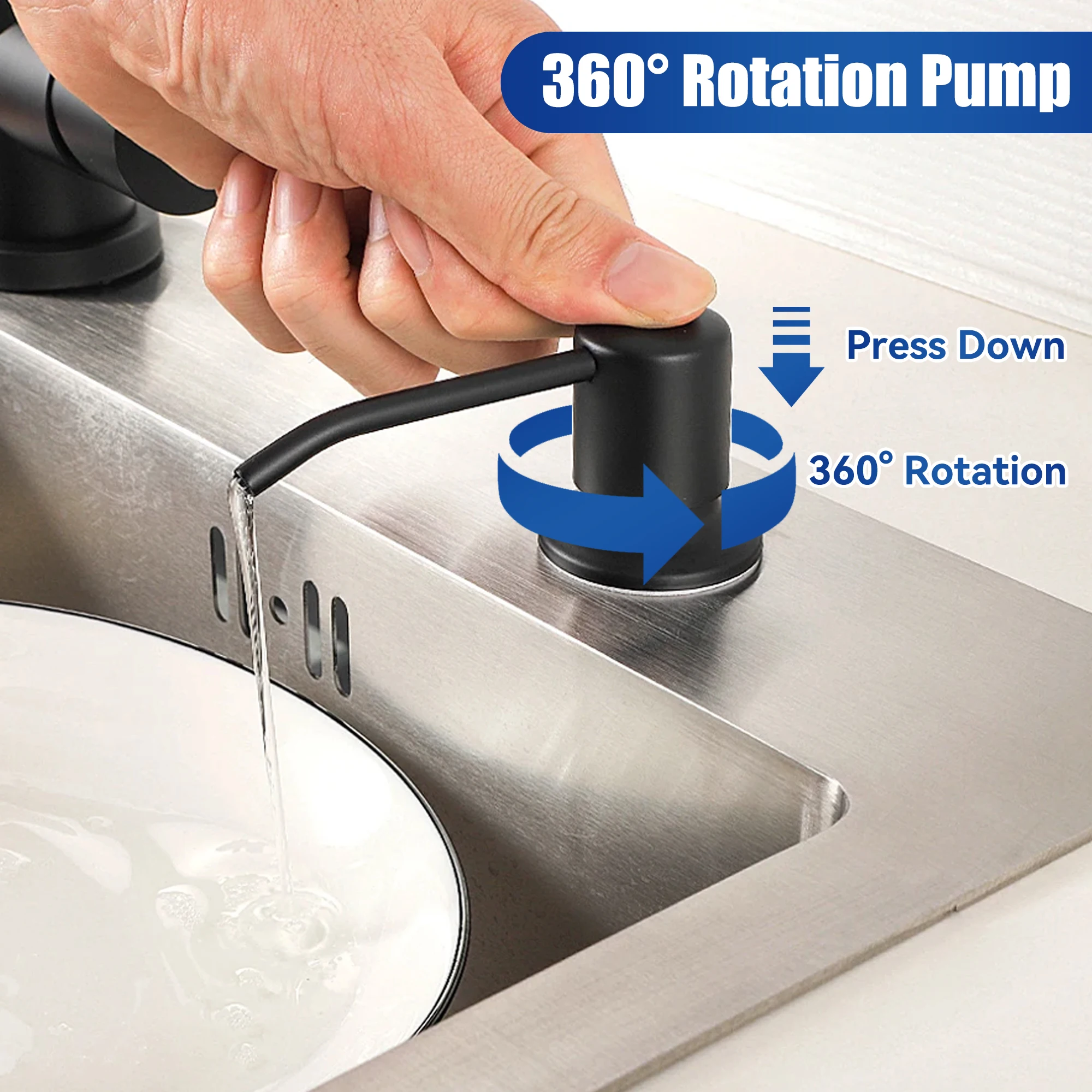 

350ml High Performance Dispenser Non-clogging Durable And Scratch-proof Dispenser For Kitchen