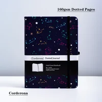 Corderona Zodiac 160gsm Bullet Dotted Journal B6 Sketchbooks Thick Travel Planner Diary Hard Cover Notebook 1