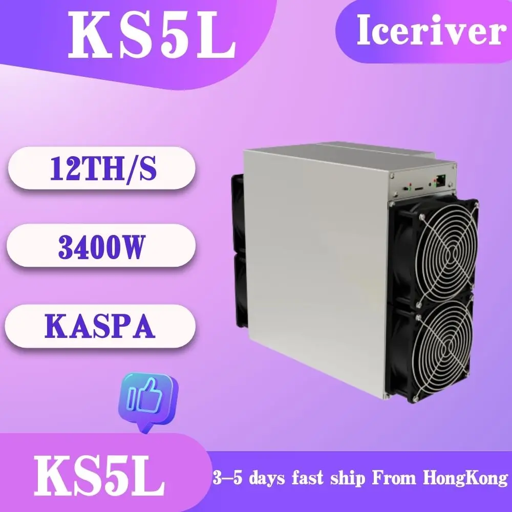 New Kaspa KS5L 12T KS5M 15T 3400W Mining Machine ICERIVER KAS crypto New kaspa ks5l 12t ks5m 15t 3400w mining machine iceriver kas crypto