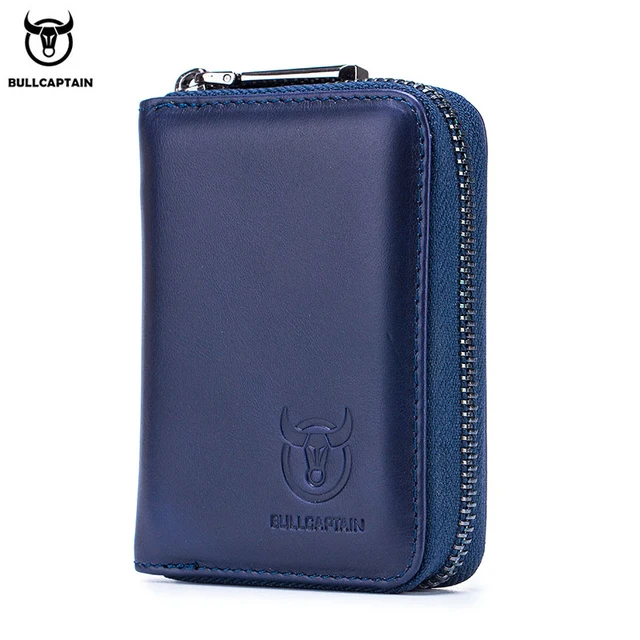BULLCAPTAIN Real Pickup Card Bag with RFID Function Men's Card Holder Credit Card Business Card ID Card Holder Fashion Card Bag 4