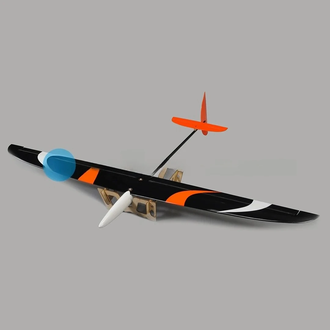 Planeur RC F3K à lancer main, avion d'entraînement électrique, 1.5m, blanc/noir