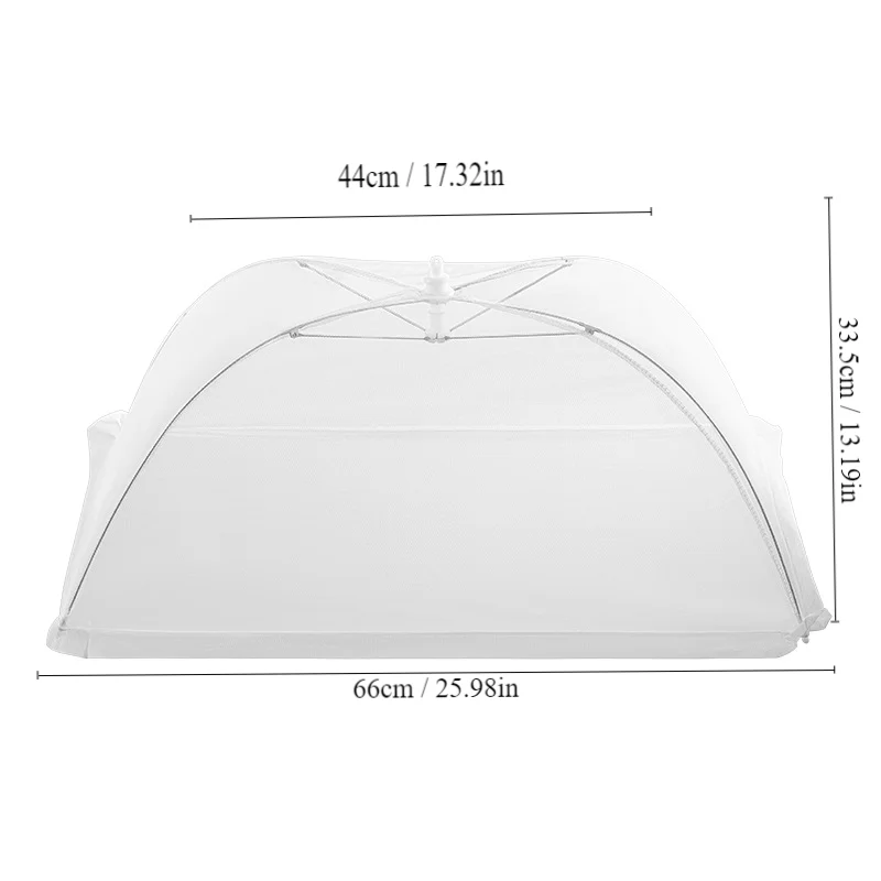 food cover 1pc White Square Folding Food Cover Outdoor and Indoor Dust-proof Anti-termite Fly-proof And Insect-proof Food Cover