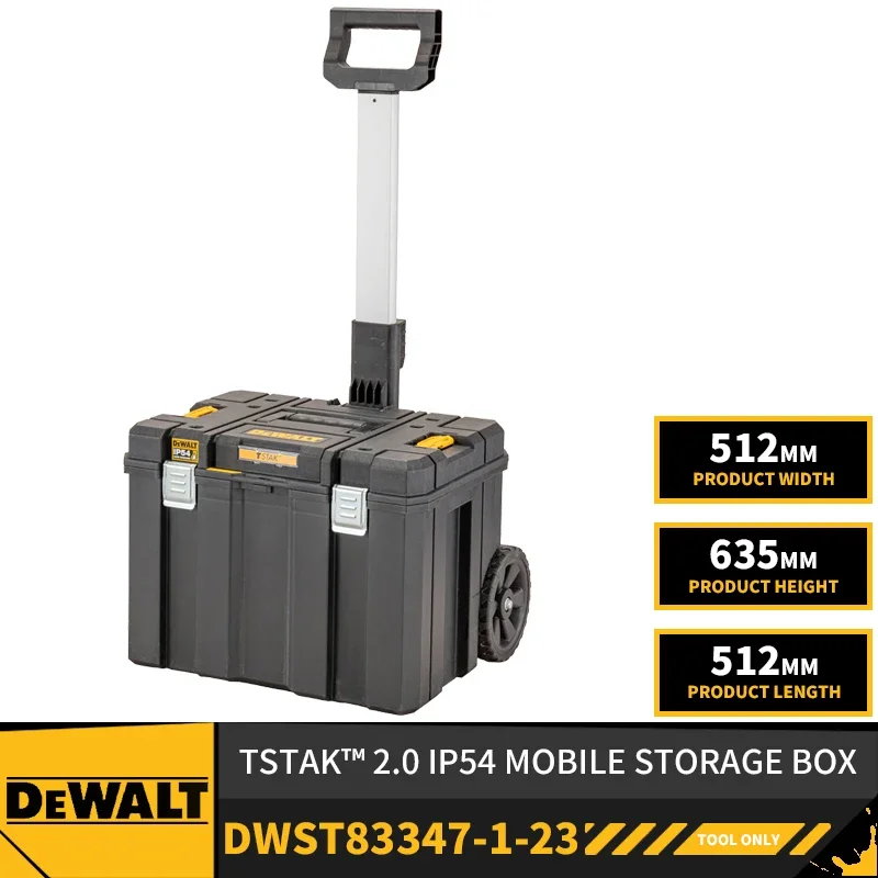Boîte à outils empilable et étanche - 22 litres - TSTAK DWST83346