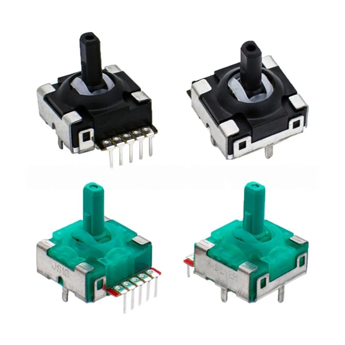 JH16 홀 이펙트 조이스틱 JS16 TMR 조이스틱(2개) FLYDIGI Vader 3 Pro용 Gamesir G8 교체용 3D 아날로그 스틱