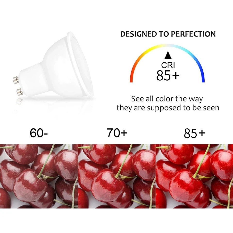 LED Spotlight bulb AC110V GU10 3000K 6000K 3W 6W 9W 12W Long Service Easy To Stall PC Material Warm White Cold White 6PCS led spotlight smart led light bulb