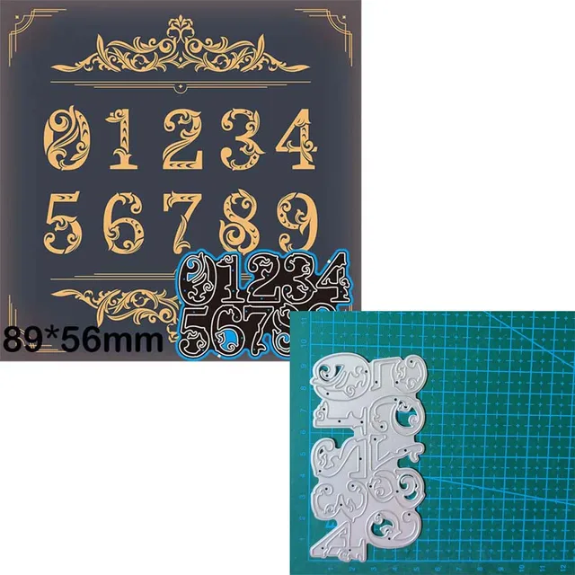 Arabic 0~9 Number Metal Cutting Dies For Scrapbooking DIY