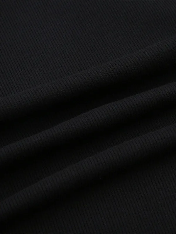 Yoga-Kleid im europäischen und amerikanischen Stil für Frühlingsfrauen, modisches und einfaches, einfarbiges Sportkleid mit Riemen an der Taille – Detail 5