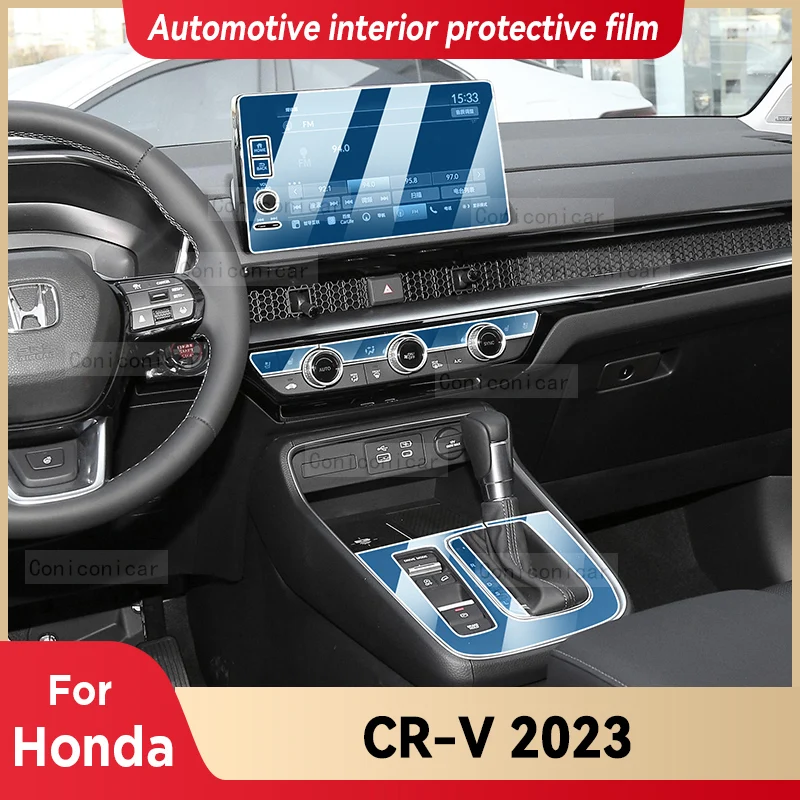 

Для Honda CR-V CRV 2023 Защитная пленка для салона автомобиля центральной консоли приборной панели наклейка против царапин аксессуары