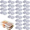 double compartment condiment container with lid，50pcs, 1
