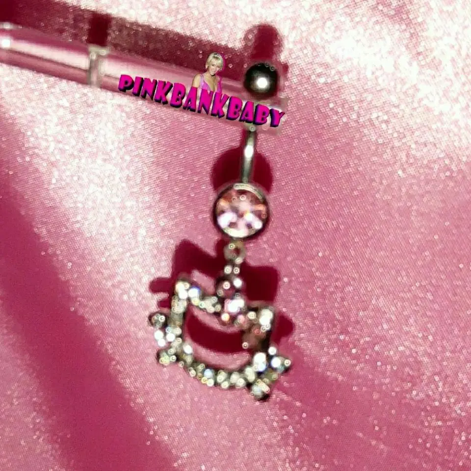 Hello Kittys Y2K Metal Navel Hoop Earrings Lip Stud Milk Nails Sanrios  Anime Kawaii Sexy Babes Fashion Cute Jewelry Baby Gift - Walmart.com