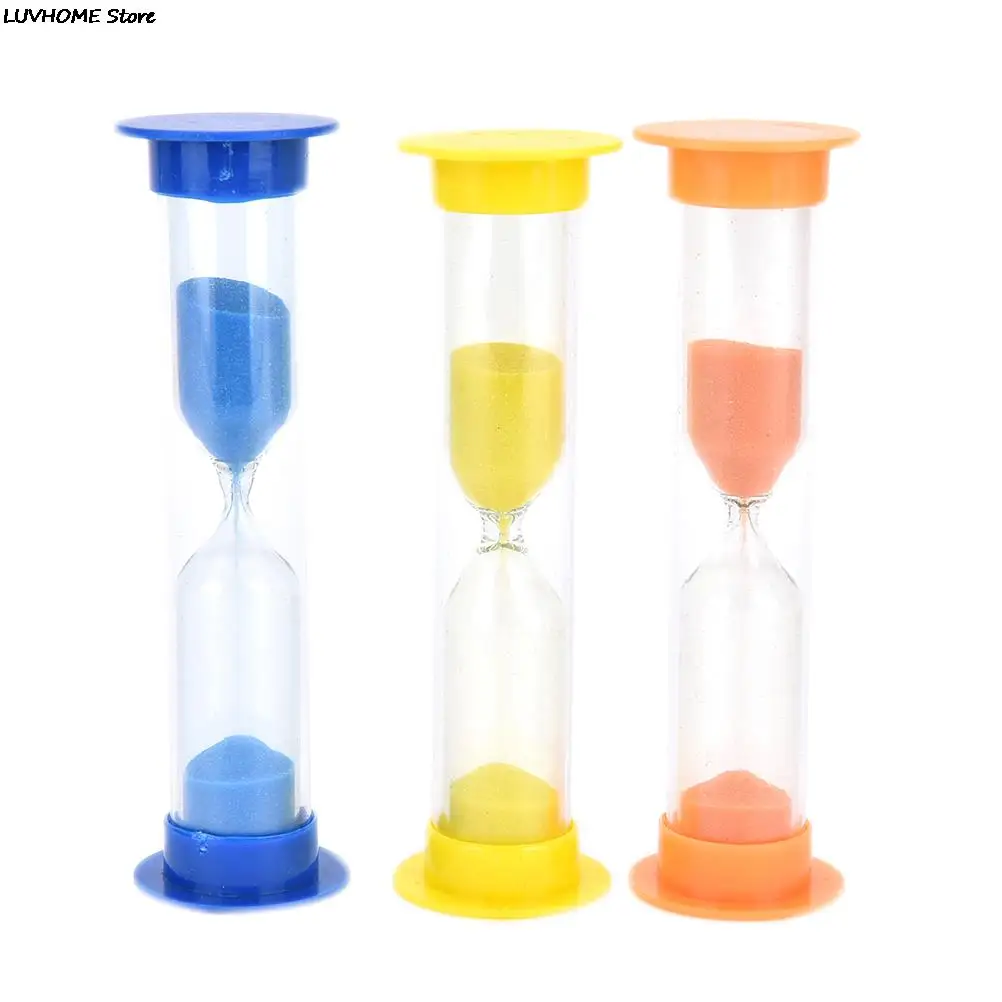 1/2/3 Minute Colorful Hourglass Sandglass Sand Clock Timers Sand Timer Shower Timer Tooth Brushing Timer Children Home Decors 3