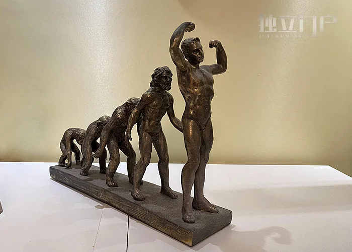 

Греческая фигурка, скульптура, креативная имитация смолы, медь, Эволюция человека, настольное украшение, ежедневная модель, помещение для обучения