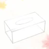 Clear Acrylic Tissue Box Holder Simple Rectangular Paper Napkin Cointainer Oragnizer for Car Home End Table 5